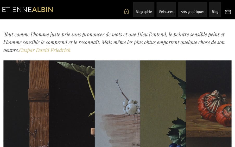 vignette création site internet artiste peintre